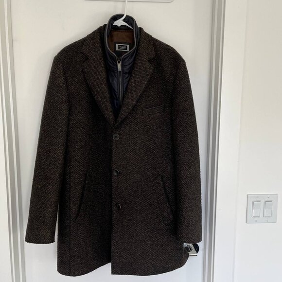 Bugatti Men's Winter Wool Coat size US 42R - Picture 6 of 14